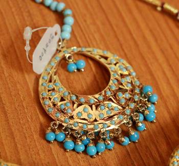 Turquoise Pearl Necklace-Sets 4
