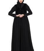 Black Nida Designer Abaya