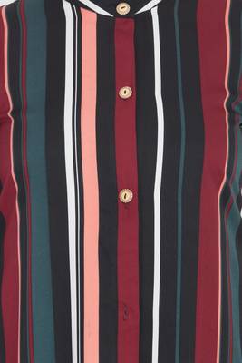 Multicolour Light Weight Front Open Abaya Dress 6