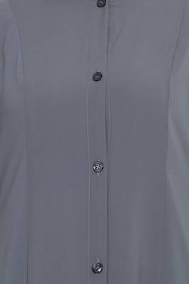 Grey Blue Dual Color Front Open Abaya 6