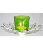 HND00313 Traditioanl Indian Heavenly Designed Home Decorative Crystal candle Holder