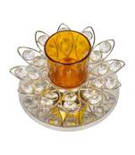 HND00310 Indian Traditional Crystal candle Holder Home Deocr