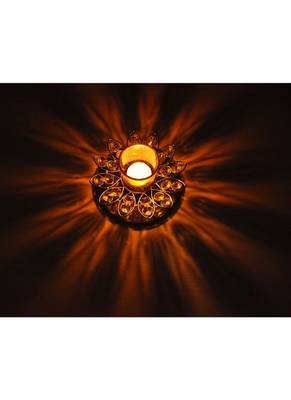 HND00310 Indian Traditional Crystal candle Holder Home Deocr 3