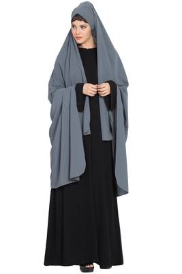 Grey and Black Kashibo Irani Chador 1