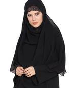 Black Georgette Ready To Wear-Instant Hijabs