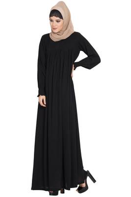 Black kashibo Dress Abaya With A Perfect Balacnce Of Looks And Comfort 1