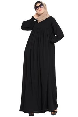Black kashibo Dress Abaya With A Perfect Balacnce Of Looks And Comfort 5