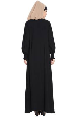 Black kashibo Dress Abaya With A Perfect Balacnce Of Looks And Comfort 6