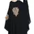 Black Nida Embroidered Irani Kaftan Abaya