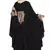 Black Nida Embroidered Irani Kaftan Abaya