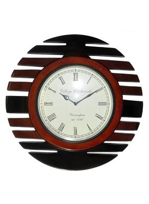 HND00424 Indian Classical Designer Antique Wall clock Home Decor 1