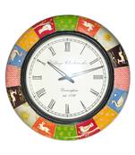 HND00441 Traditional Home Decorative Indian Designer Wall clock