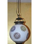 Lal Haveli Glass Hanging lamp Mosaic 12 inch