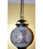 HND00493 Indian Ethnical Designer Glass Hanging lamp