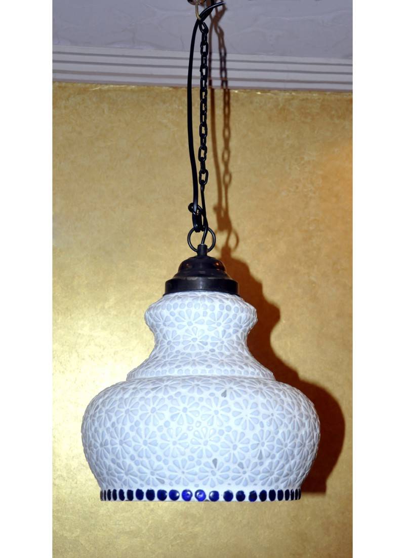 HND00498 Ethnic Indian Decorative Glass Hanging lamps