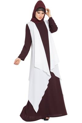 Off White Aida Sleeveless Free Size Shrug For Any Abaya 1