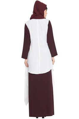 Off White Aida Sleeveless Free Size Shrug For Any Abaya 5