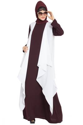 Off White Aida Sleeveless Free Size Shrug For Any Abaya 6