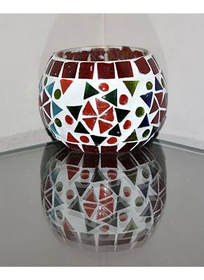 Lalhaveli HND00513 Home Decor Indian Ethnic Glass Hanging lamp 1
