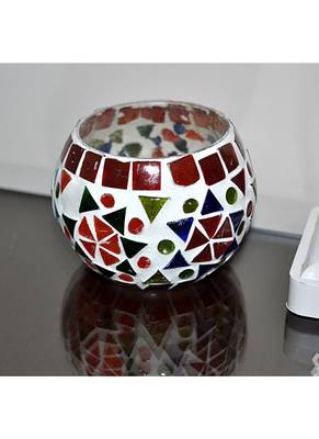 Lalhaveli HND00513 Home Decor Indian Ethnic Glass Hanging lamp 2