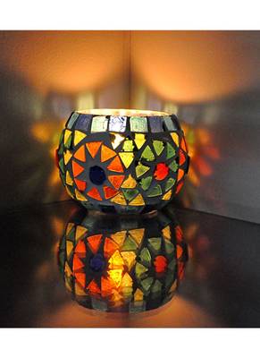 HND00514 Indian Traditional Home Decorative Glass Hanging lamps 3