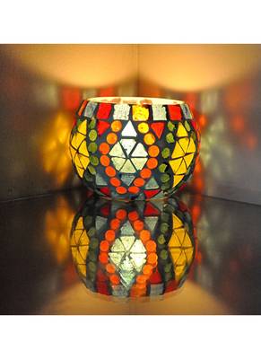 Lalhaveli Glass Turkish Moroccan candle Holder Tea Light lamp 3