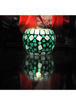 Home Decor Handmade Mosaic Glass candle Holder 3 Inch 3