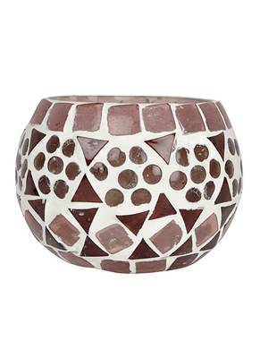 Mosaic Glass Tealight Votive candle Holder 3 Inch 1