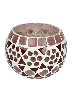 Mosaic Glass Tealight Votive candle Holder 3 Inch 2