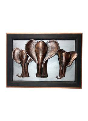 Lal Haveli Wooden Wall Decorative Items for Living Room Elephant Frame 33 X 24 inches 1