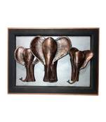 Lal Haveli Wooden Wall Decorative Items for Living Room Elephant Frame 33 X 24 inches