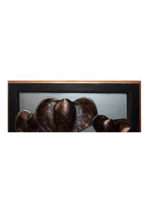 Lal Haveli Wooden Wall Decorative Items for Living Room Elephant Frame 33 X 24 inches 3