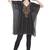 Black Embroidered Georgette Ethnic Kurtis