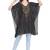 Black Embroidered Georgette Ethnic Kurtis