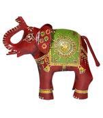 Lal Haveli Rajasthani Home Decorative Items Elephant Figurines 4 X 5 X 1.5 inches