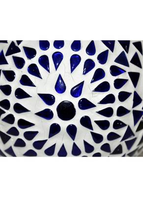 Lal Haveli Rajasthani Handmade Mosaic Glass Diwali Decoration candle Holder 5 Inch 3