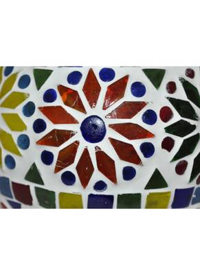 Lal Haveli Handcrafted Indian Work Design Flower Pot & Diwali candle Holders 5 inches 3