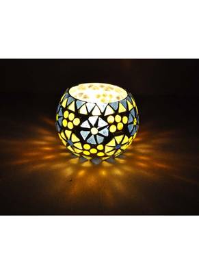 Jaipuri Handmade Glass Diwali candle Holder 3 Inches 1