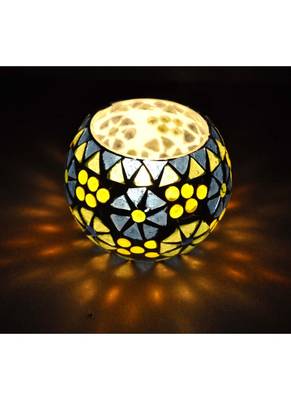 Jaipuri Handmade Glass Diwali candle Holder 3 Inches 2