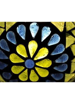 Mosaic Glass Hurricane candle Holder Diwali Gifts Corporate 3 Inches 3