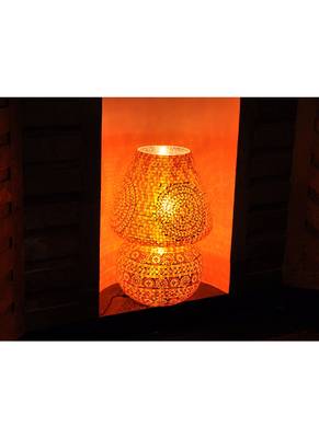 Round Mosaic Glass Big lamps For Living Room Decor 24 x 17 Inch 1