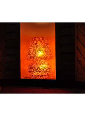 Round Mosaic Glass Big lamps For Living Room Decor 24 x 17 Inch 2