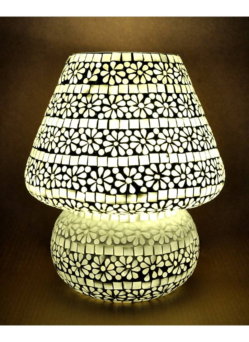 Vintage Handmade Glass Table lamp & Mosaic Table lamps 12 X 11 Inches