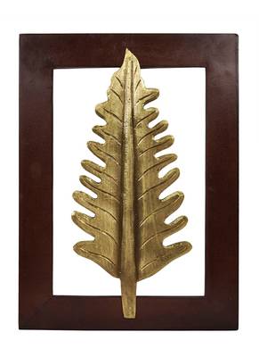 Vintage Handmade Wooden Leaf Wall Decorations 15 X 11 Inches 1