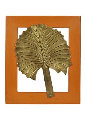 Lalhaveli Handmade Work Design Wooden Leaves Wall Decoration 13 X 11 Inches 1