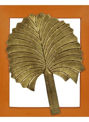 Lalhaveli Handmade Work Design Wooden Leaves Wall Decoration 13 X 11 Inches 2