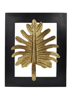 Home Decorative Ethnic Handmade Wooden Leaves Frame 13 X 11 Inches 1