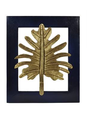Jaipuri Home Decor Wooden Leaves With Fream 13 X 11 Inches 1