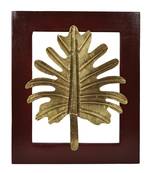 Indian Handmade Decorative Wooden Leaves Frame 13 X 11 Inches
