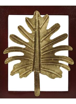 Indian Handmade Decorative Wooden Leaves Frame 13 X 11 Inches 2